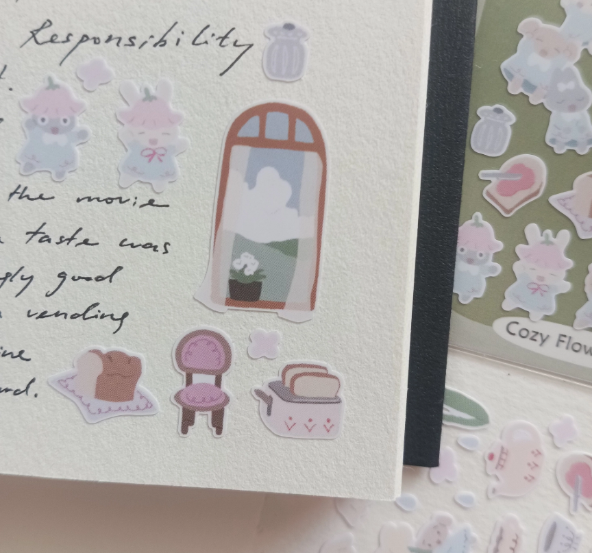 SOURTEAHOUSE COZY FLOWER TEA - Sticker