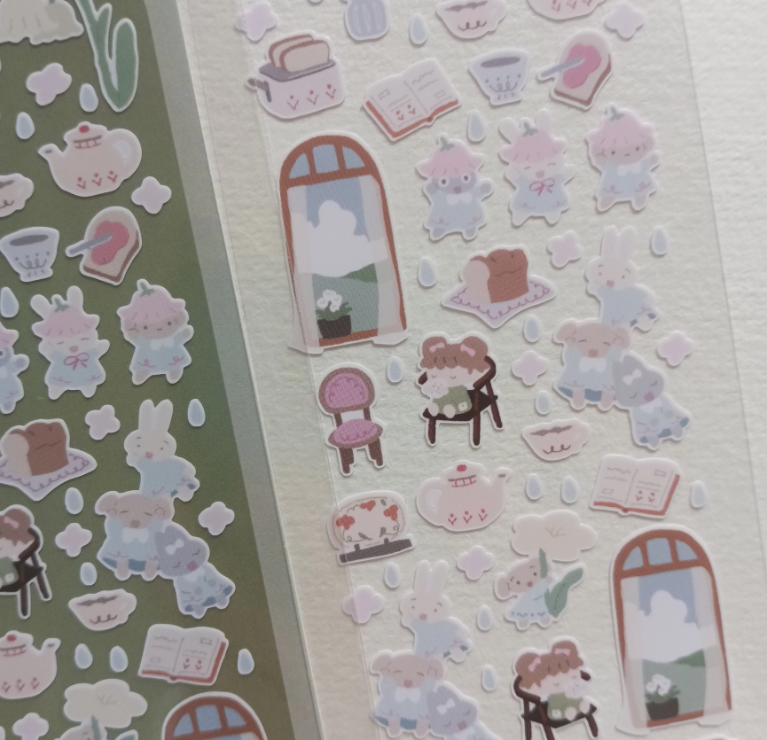 SOURTEAHOUSE COZY FLOWER TEA - Sticker