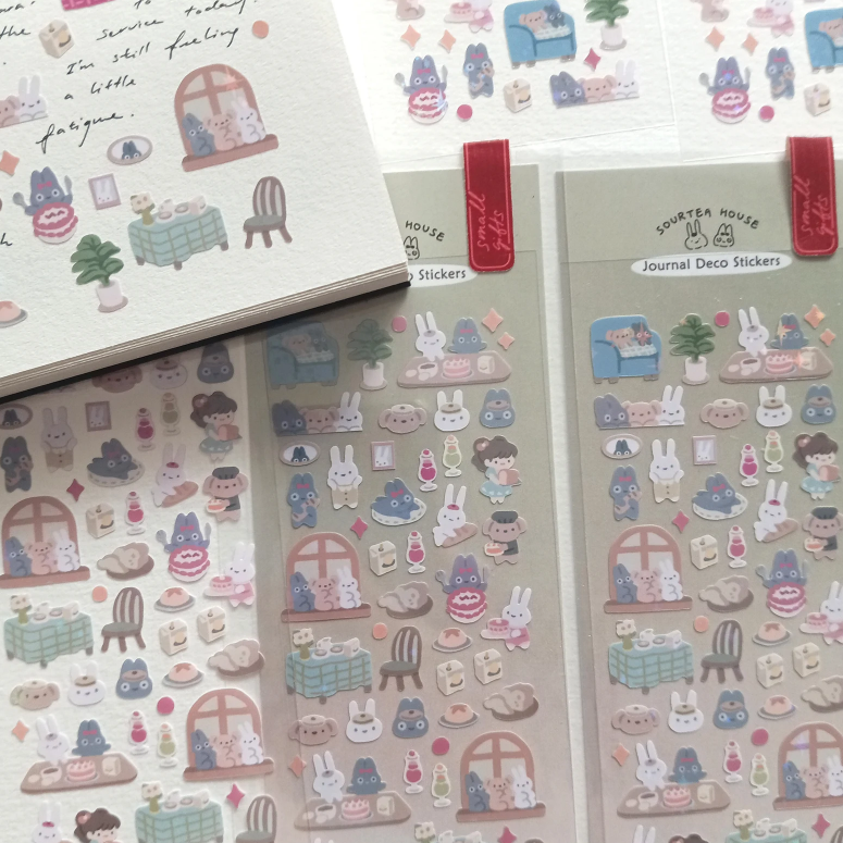 SOURTEAHOUSE HOME CAFE- Sticker