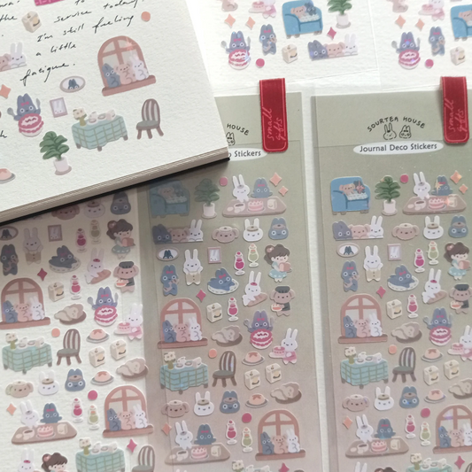SOURTEAHOUSE HOME CAFE- Sticker