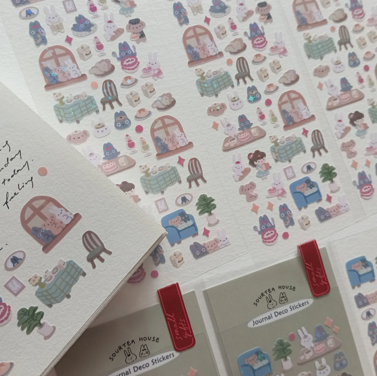 SOURTEAHOUSE HOME CAFE- Sticker