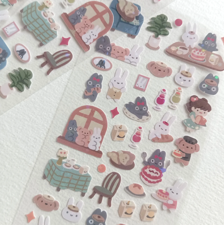 SOURTEAHOUSE HOME CAFE- Sticker