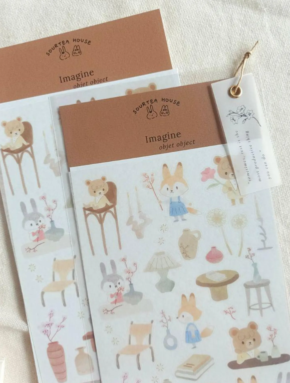 SOURTEAHOUSE OBJET OBJECT- Washi-Sticker
