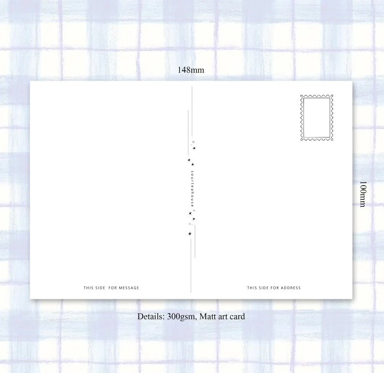 SOURTEAHOUSE SNOWY-Postkarte