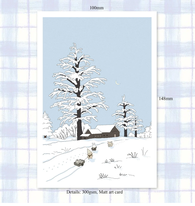 SOURTEAHOUSE SNOWY-Postkarte