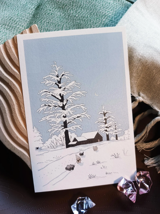 SOURTEAHOUSE SNOWY-Postkarte