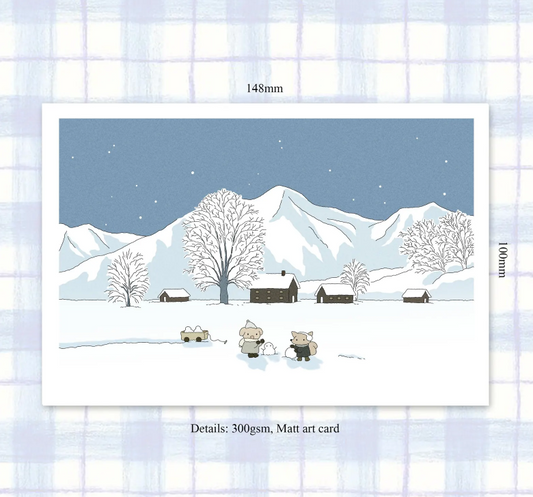 SOURTEAHOUSE SCHNEETAGE-Postkarte