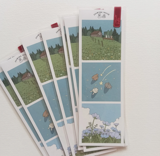 SOURTEAHOUSE BLUE -BOOKMARK-1pcs