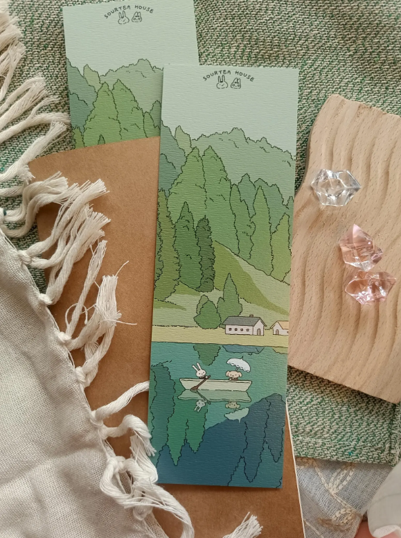 SOURTEAHOUSE BOAT RIDING -BOOKMARK-1pcs