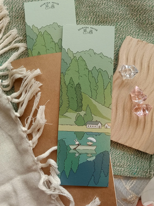 SOURTEAHOUSE BOAT RIDING -BOOKMARK-1pcs