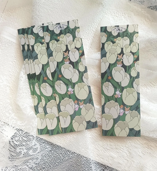 SOURTEAHOUSE TULIP FLOWER -BOOKMARK-1pcs