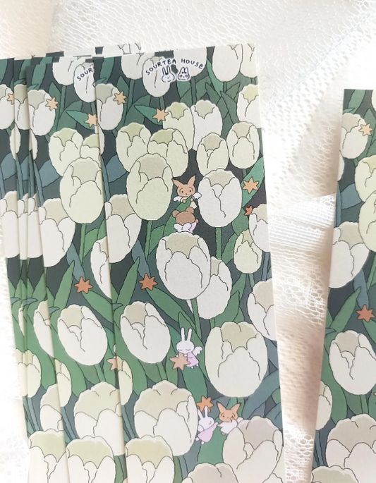 SOURTEAHOUSE TULIP FLOWER -BOOKMARK-1pcs