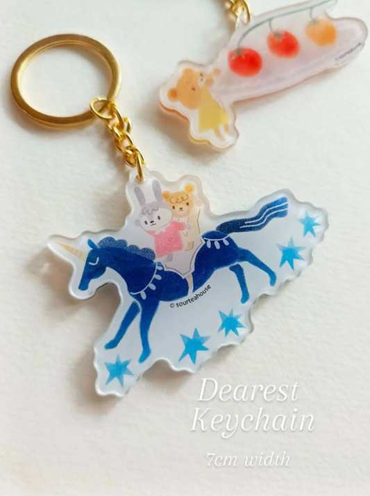 SOURTEAHOUSE BLUE HORSE - KEYCHAINS