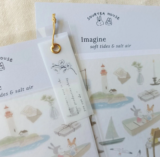 SOURTEAHOUSE SOFT TIDES & SALT AIR- Washi Sticker