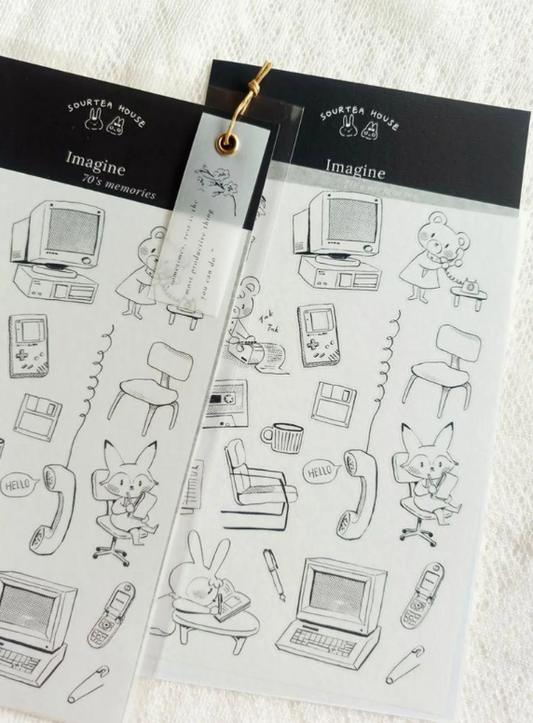 SOURTEAHOUSE 70's MEMORIES- Washi Sticker
