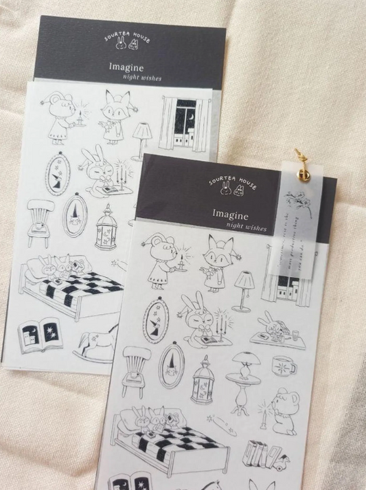 SOURTEAHOUSE NIGHT WISHES- Washi Sticker