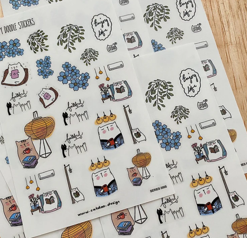 Catdoo Sticker - Genieße das Leben