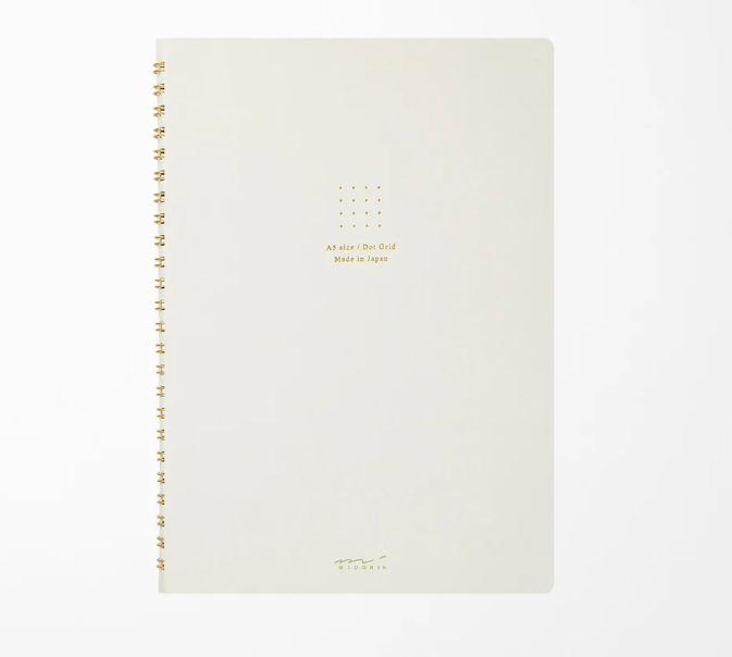 MIDORI Dot Grid A5 Ring Notebook