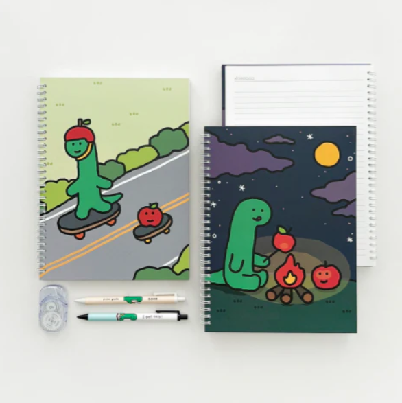 Liniertes Notizbuch - Camping