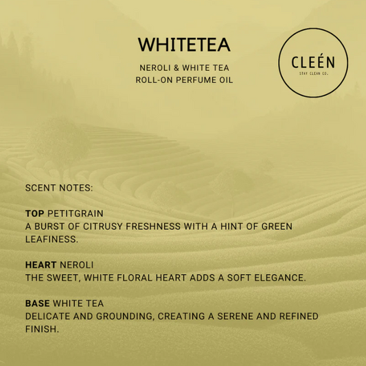 Cleén White Tea Roll On Perfume Oil 10ml
