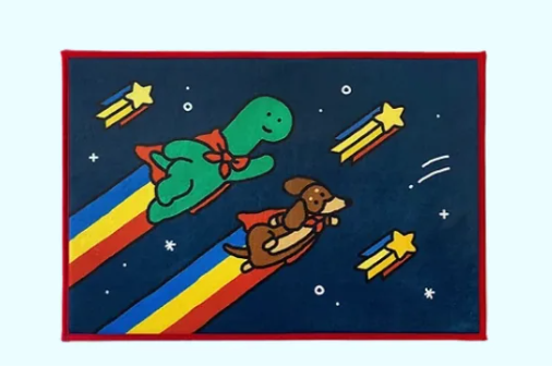 Joguman Brachio & Woody Hero Rug – Square