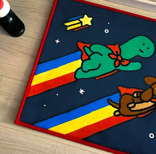 Joguman Brachio & Woody Hero Rug – Square