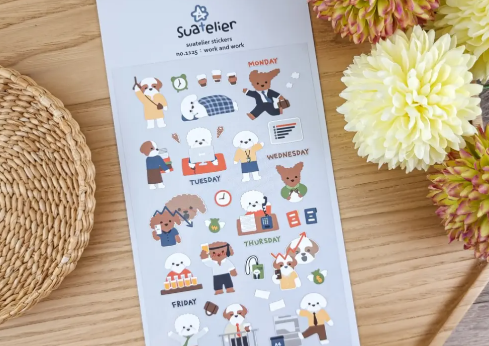SUATELIER DESIGN STICKER - Arbeiten und Arbeiten