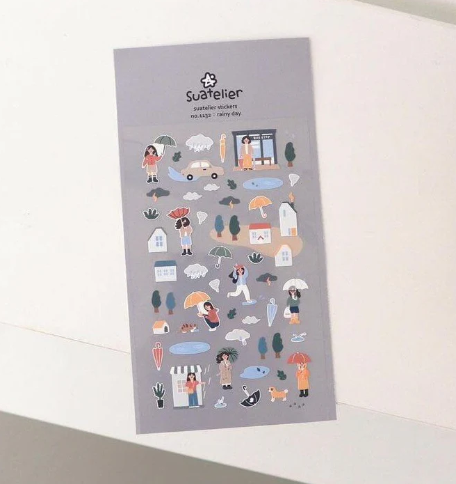 SUATELIER DESIGN STICKER - Rainy day