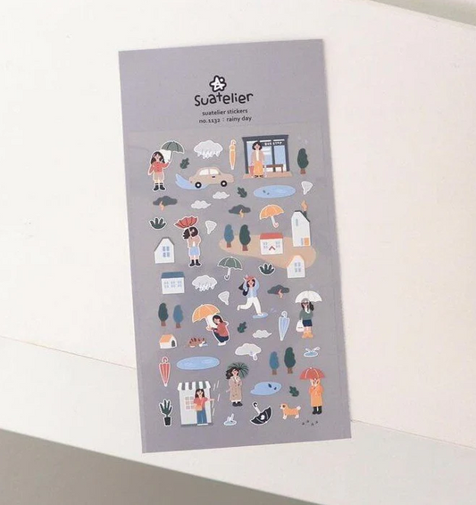 SUATELIER DESIGN AUFKLEBER - Regentag