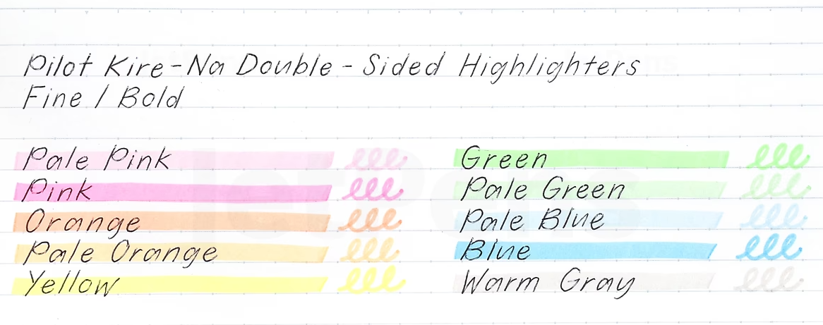 Pilot KIRE-NA Twin Highlighter