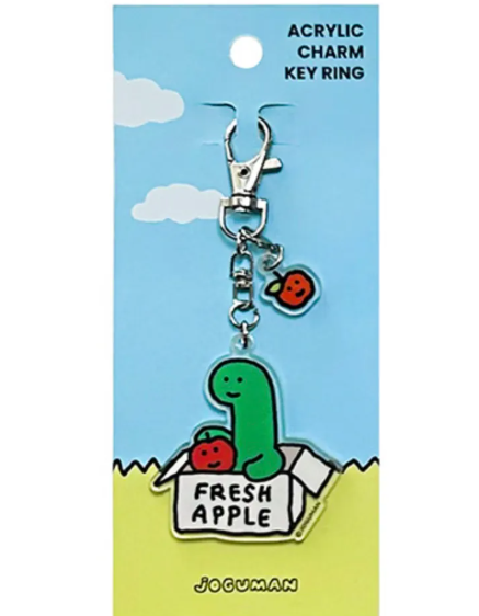 JOGUMAN Acrylic Charm Brachio Keyring-Fresh Apple