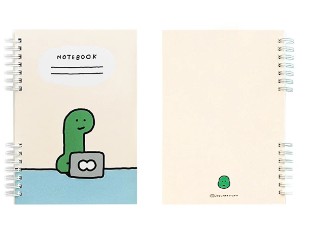 Joguman Studio liniertes Frühlingsnotizbuch – Elfenbein – Brachio Work