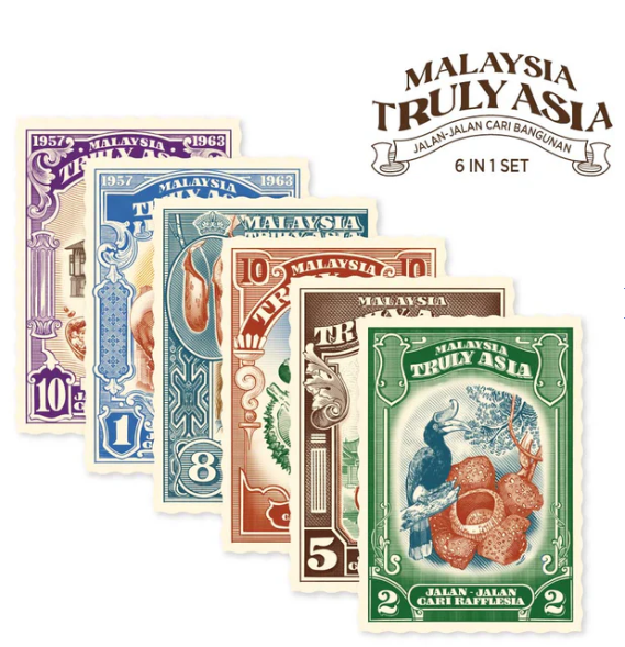 Malaysia Truly Asia Postcard Collectible Set (6 in 1)