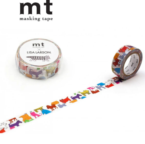MT x Lisa Larson Washi Tape - Bunter Hund
