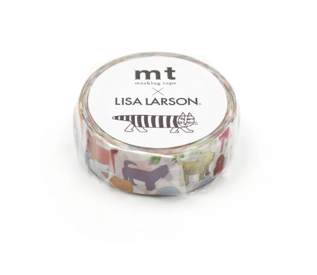 MT x Lisa Larson Washi Tape - Bunter Hund