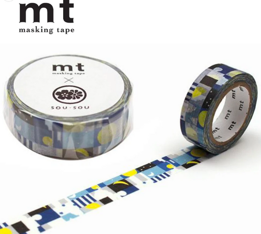 MT x Sou・Sou Washi Tape - Moon And Stars