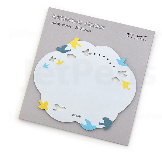 Midori Die-Cut Sticky Notes - Bird