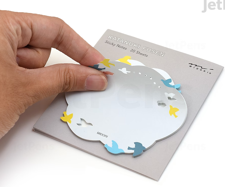 Midori Die-Cut Sticky Notes - Bird