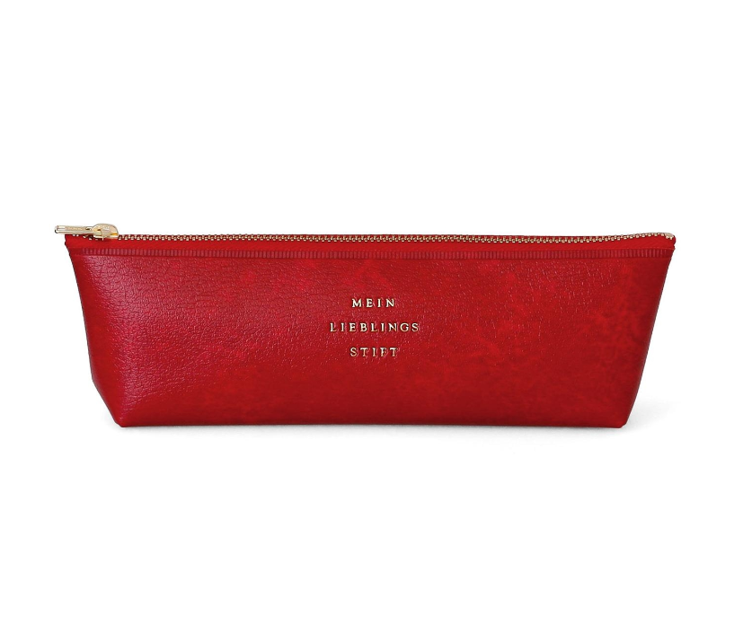 Hightide Classic Fastener Pen Case – Rot
