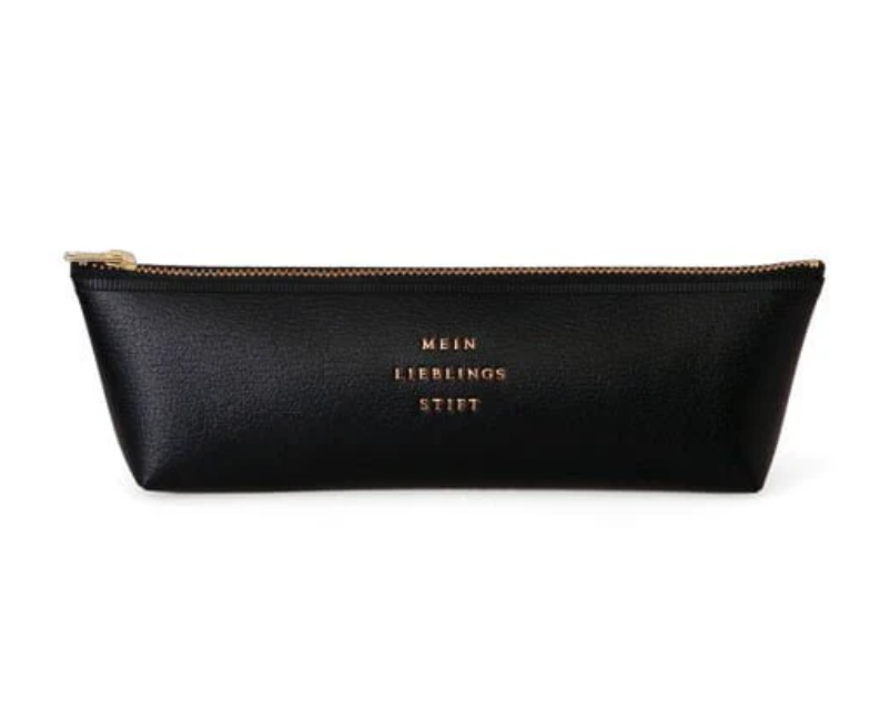 Hightide Classic Fastener Pen Case - Black