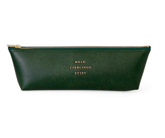Hightide Classic Fastener Pen Case - Green