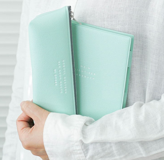 Hightide PASSEN Fastener Pen Case - Mint