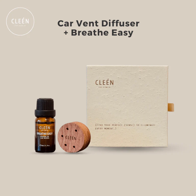 Cleén Car Vent Diffuser + Breathe Easy Bundle