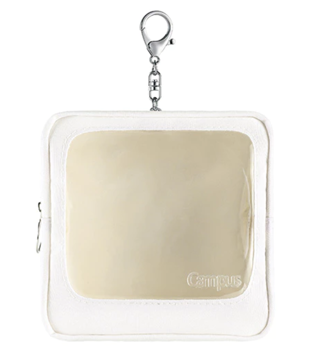KOKUYO Campus Transparent Square Pouch with Window White