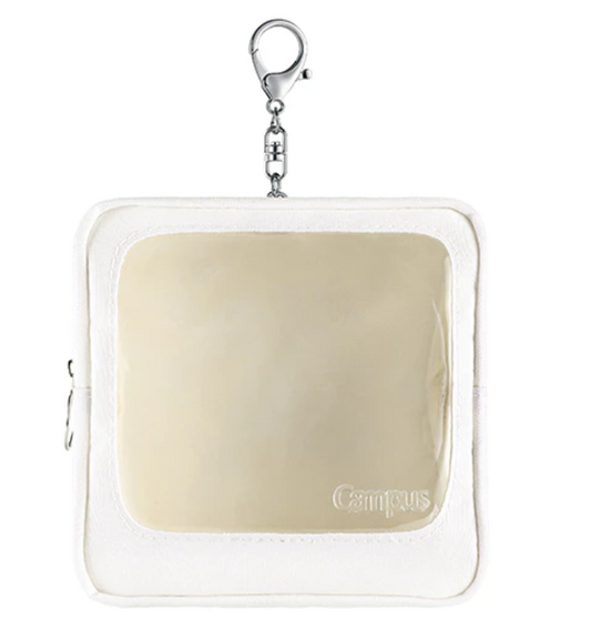 KOKUYO Campus Transparent Square Pouch with Window White