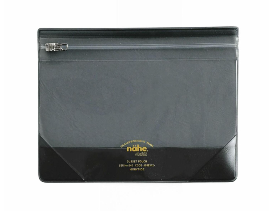 Gusset Pouch Clear M Clear Gray