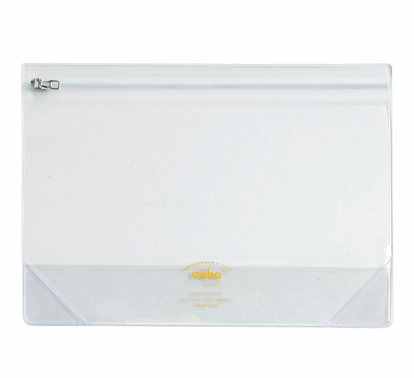 Gusset Pouch Clear L Clear