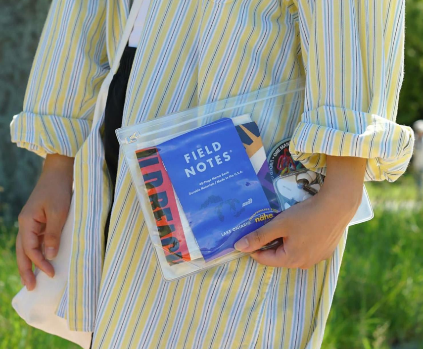 Gusset Pouch Clear L Clear