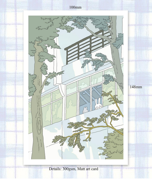 SOURTEAHOUSE APARTMENT VIEW – Postkarte