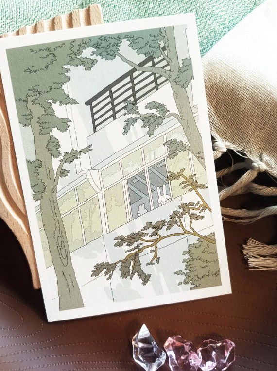 SOURTEAHOUSE APARTMENT VIEW – Postkarte
